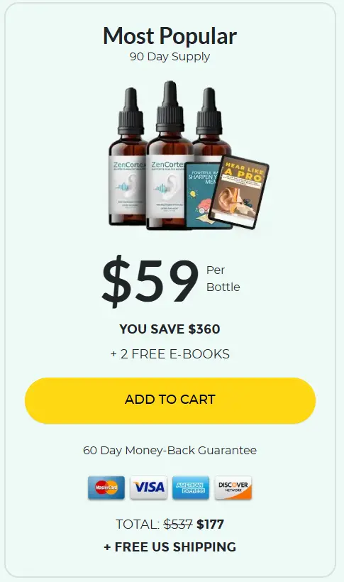 ZenCortex three bottles order